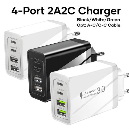 4 device 5v2a usb a c charging station multi family or working use