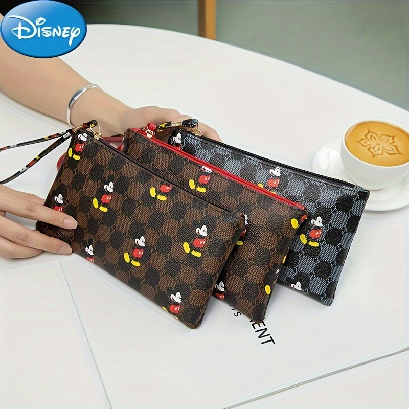 

Disney's New Mobile Wallet Mickey Mouse Pattern Purse, Simple Fashion Small Purse
