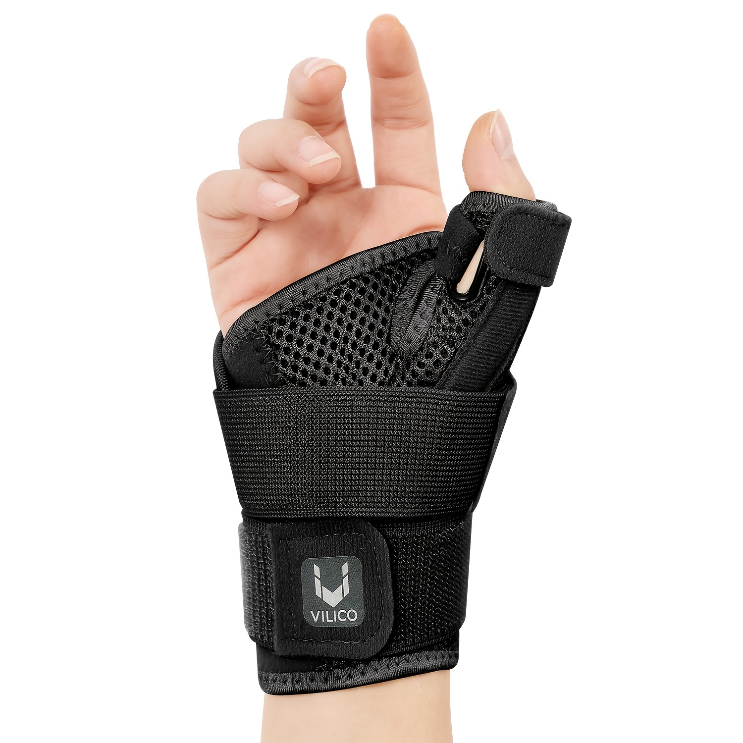 TEMU Thumb And Finger Wrist Support, For Daily , With An Adjustable, Comfortable, And Breathable Wristband, Suitable For Hands, For Men And Women