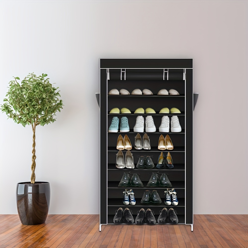 

10 Shoe Rack Dustproof Closet Shoe Storage Organizer