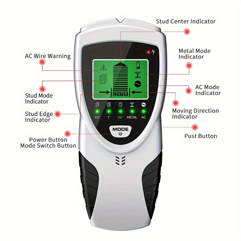 sh301 wall detector wire detection nail finder details 0