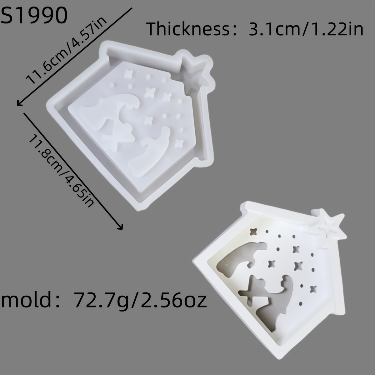 Resin Silicone Mold Welcome On Easter 3d Decorative Silicone Mold Diy Candle Silicone Mold Gypsum Decorative Silicone Mold Home Decoration Epoxy Resin Mold 72.7 S1990