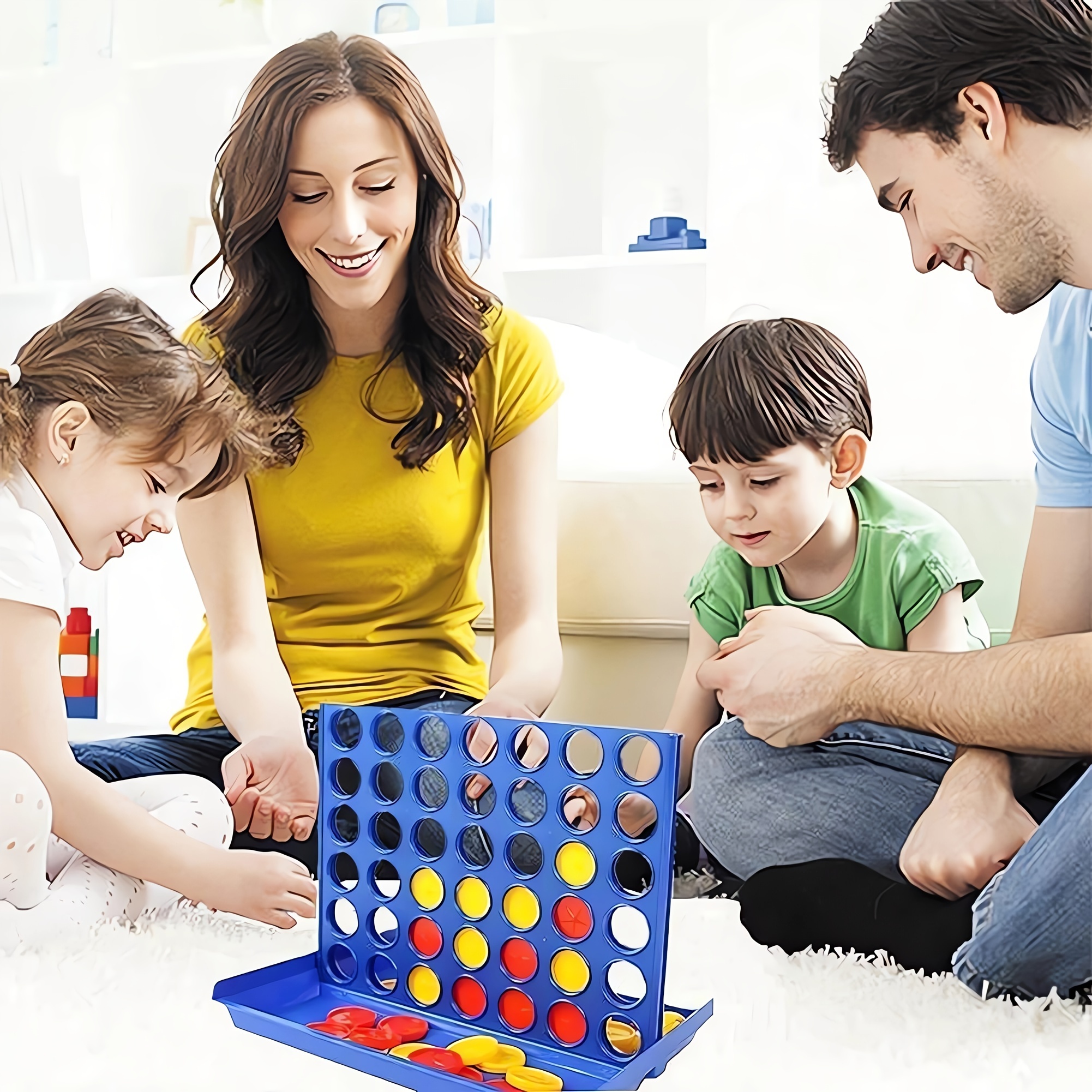 

Bestseller, Connect 4 Classic Grid, 4 In A Row Game, Strategy Board Games For Kids, 2 Player. For Family And Kids, Ages 6 And Up, Gaming Gift