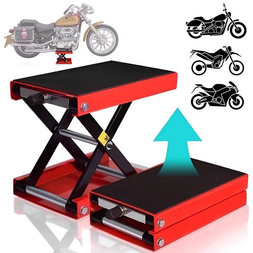 Artikelbild hochbelastbarer motorrad-scherenheber, motorrad-hub-/kranstütze, tragfähigkeit 500 kg, motorrad-wartungswerkzeuge, robustes rahmendesign, stabile struktur