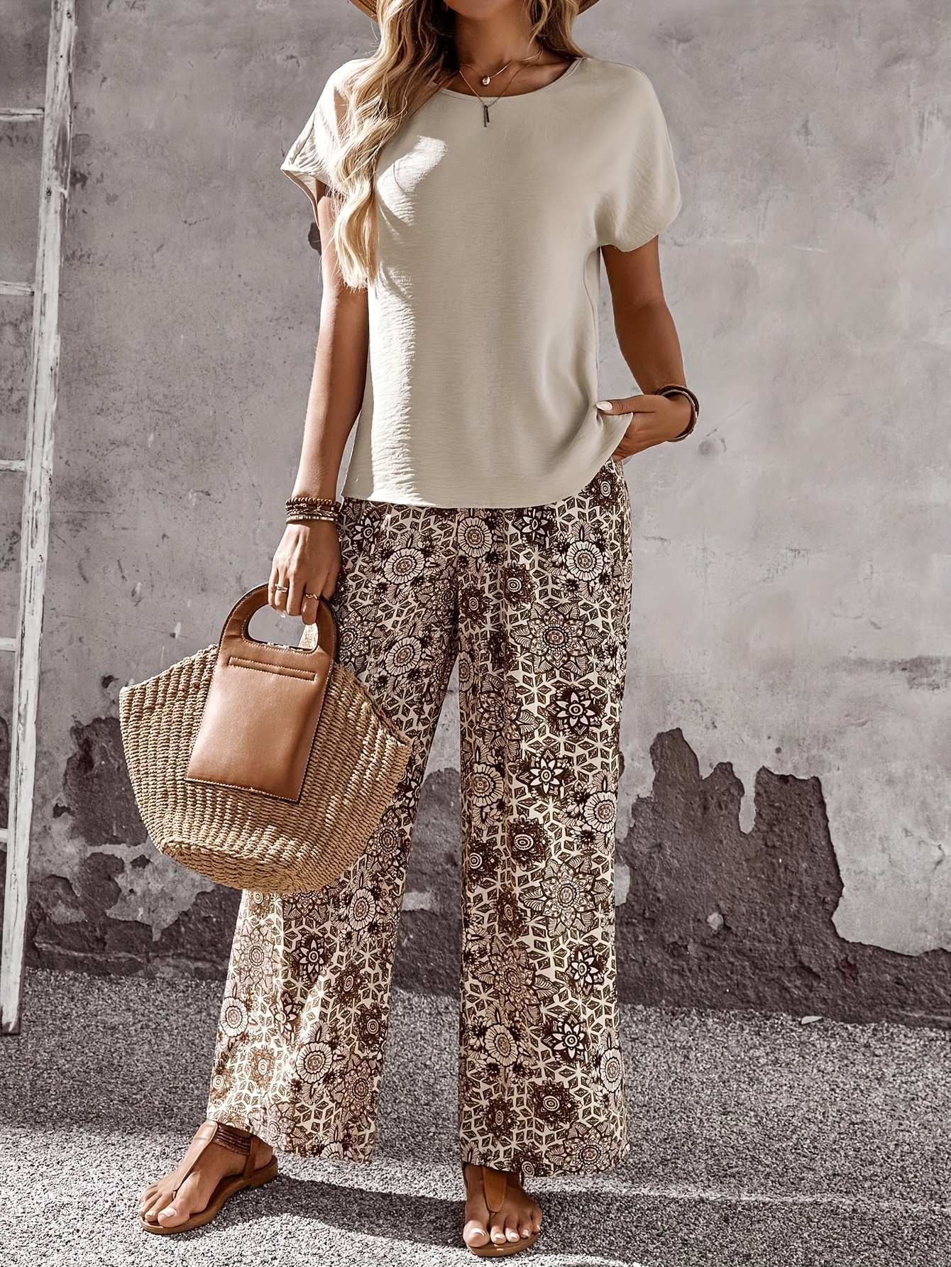 Women's Elegant Straight- Pants - Non-Stretch Formal & Casual Trousers with, Smooth Line - Machine Washable - Wear Suitable for, Office, Semi-Formal Events - Elegant Special Line