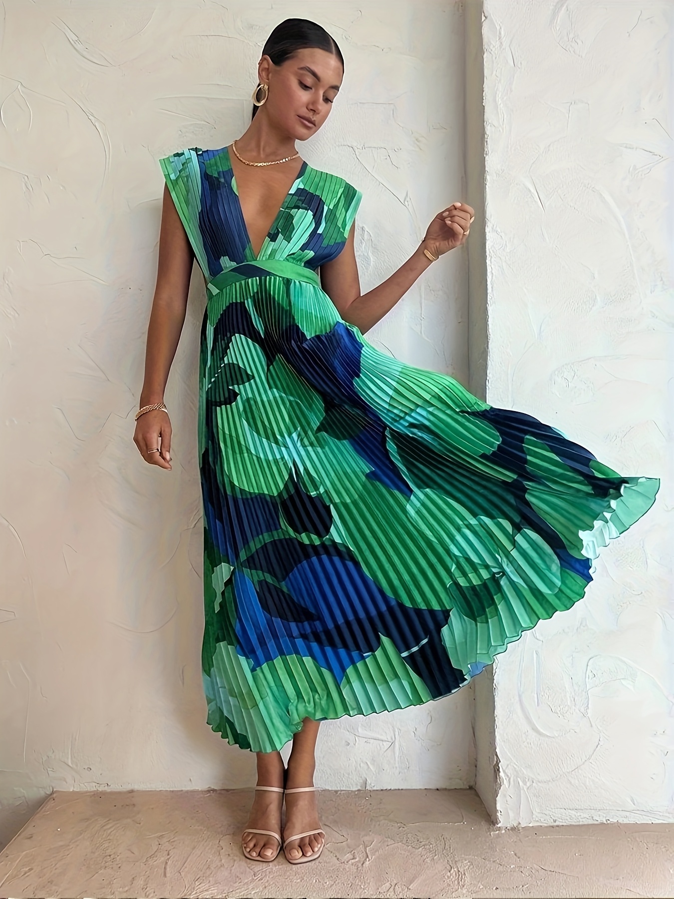 fitted lace wedding dress Honey Teal Maxi Dress - US 6 main image 0