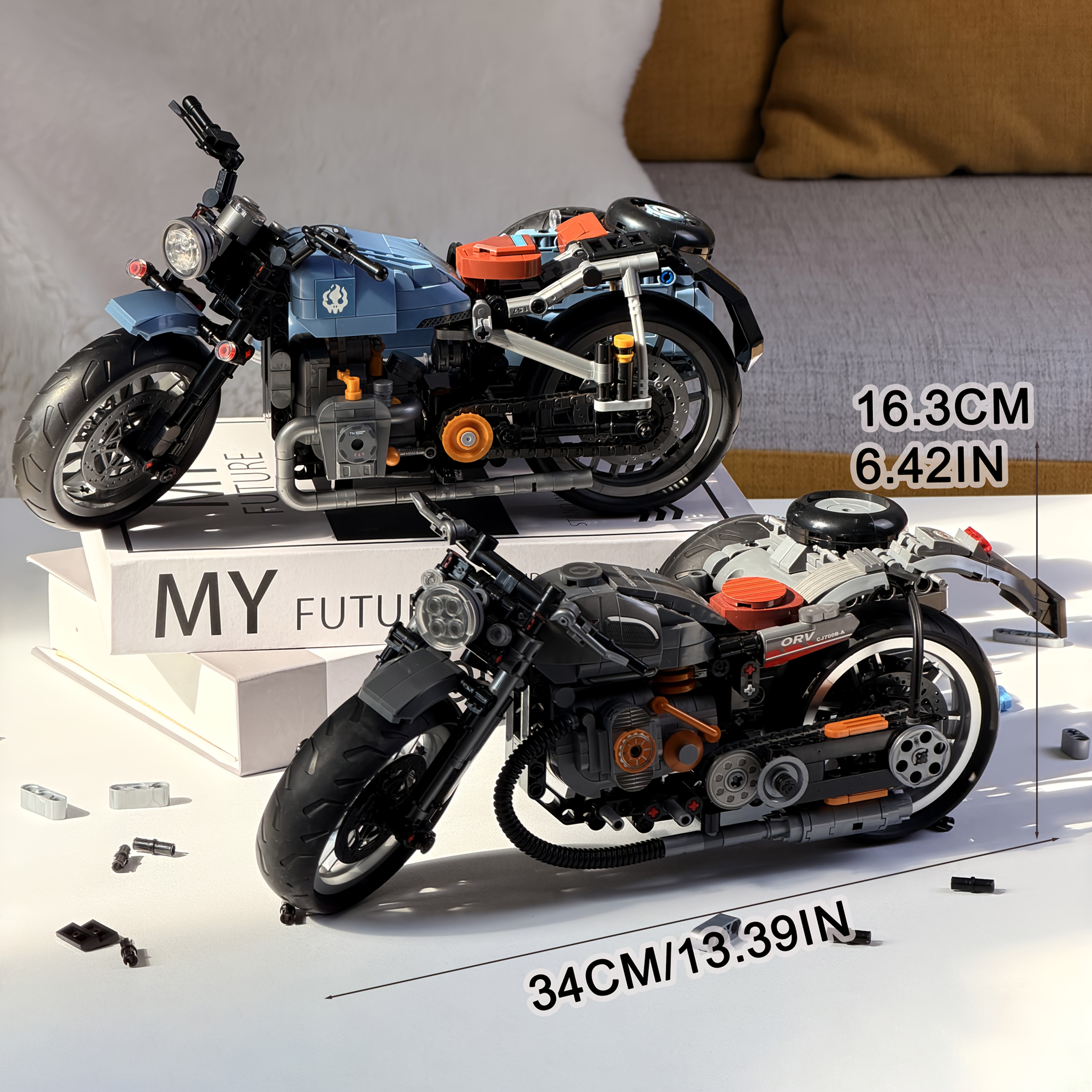Motorcycle Building Blocks Set for STEM Education