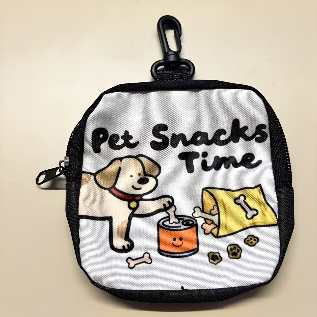 portable pet treat pouch zipper dog snack bag with clip for training and walking Product details 8