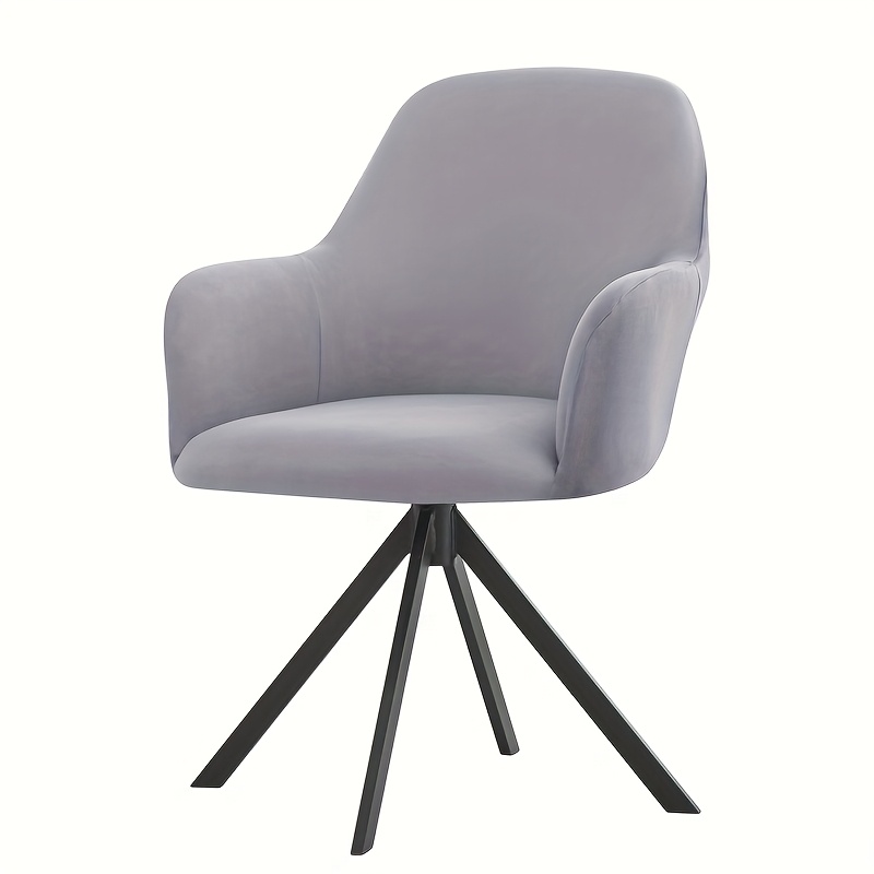 TEMU 1 pièce Housse de chaise à haut en tissu extensible en fibre Y, convient aux chaises pivotantes et aux chaises de salle à manger