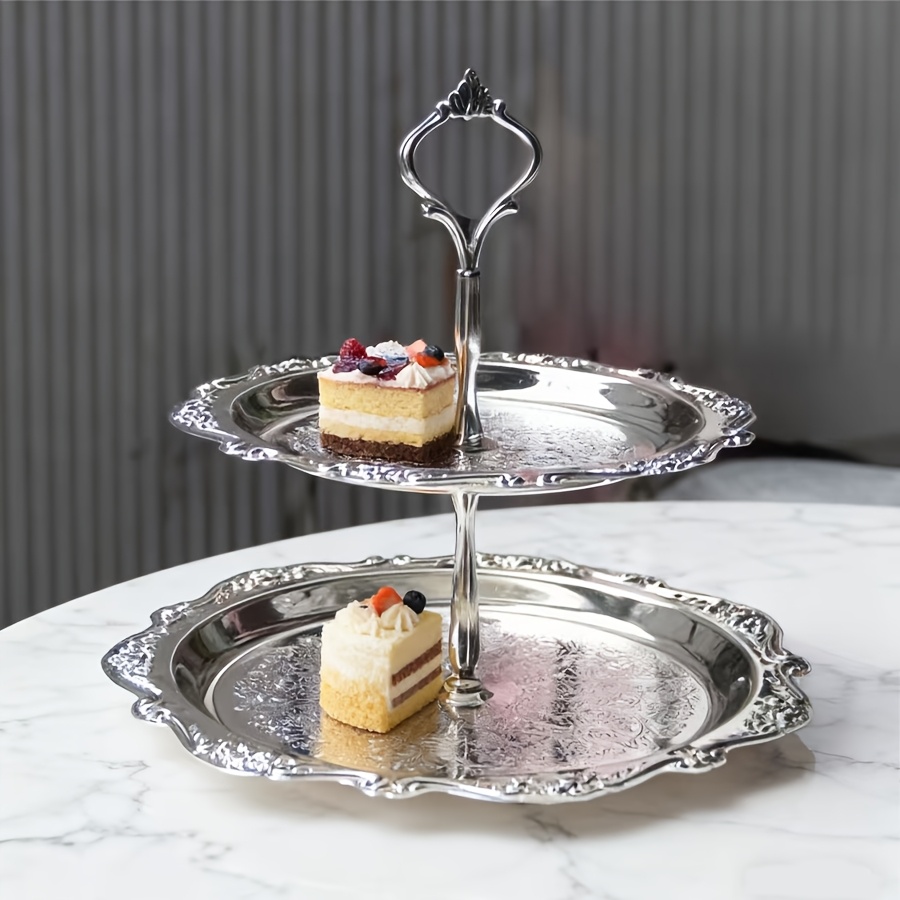 E-shop Dieser mehrstöckige Kuchenständer ist ideal zum Präsentieren von Kuchen, Obst oder sogar Schmuck. für Hochzeiten, Feiertage und Familienfeiern,