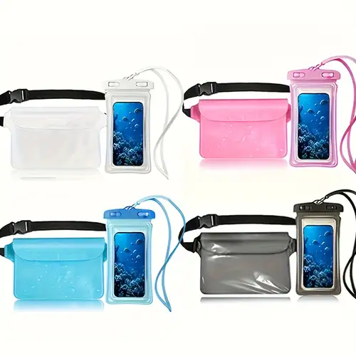 2pcs Bag and Phone Case: Protect Your Phone, Camera, Cash, and * Water, Sand, Snow, and Dust - Ideal for Beach, Swimming, Boating, Kayaking, and Hiking 2pcs Bag and Phone Case: Protect Your Phone, Camera, Cash, and * Water, Sand, Snow, and Dust - Ideal for Beach, Swimming, Boating, Kayaking, and Hiking