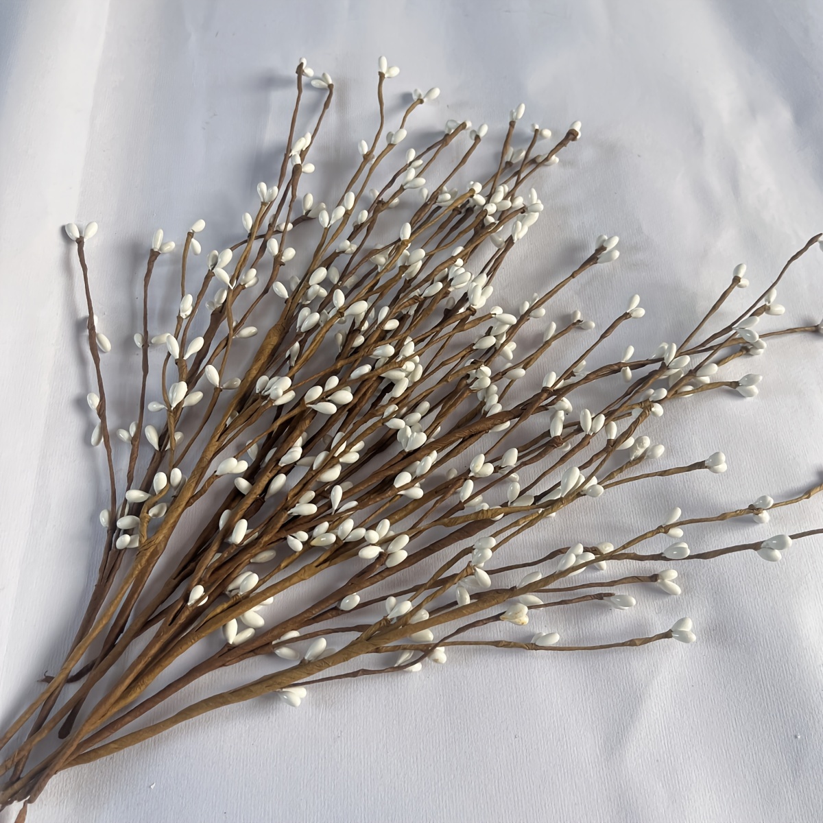 

10pcs Artificial Stems, Plastic Craft Beads , For Diy Decor, Winter Flowers, Vase Bouquets, Party Decorations, Tabletop &