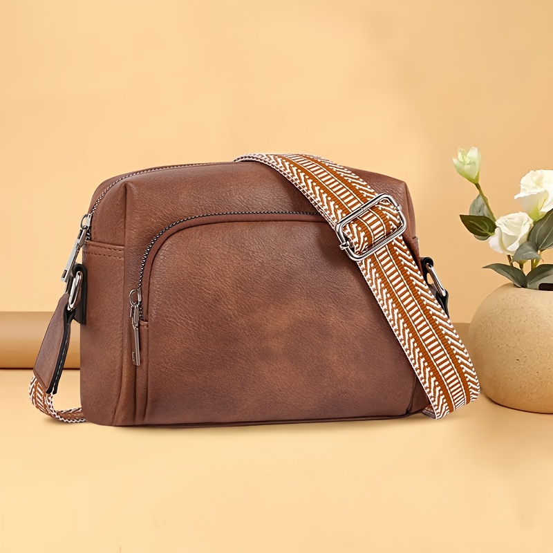 

Vintage Leather Crossbody Bags For Women, Purses For Women With Adjustable Wide Strap, Vegan Leather Shoulder Handbags 2024