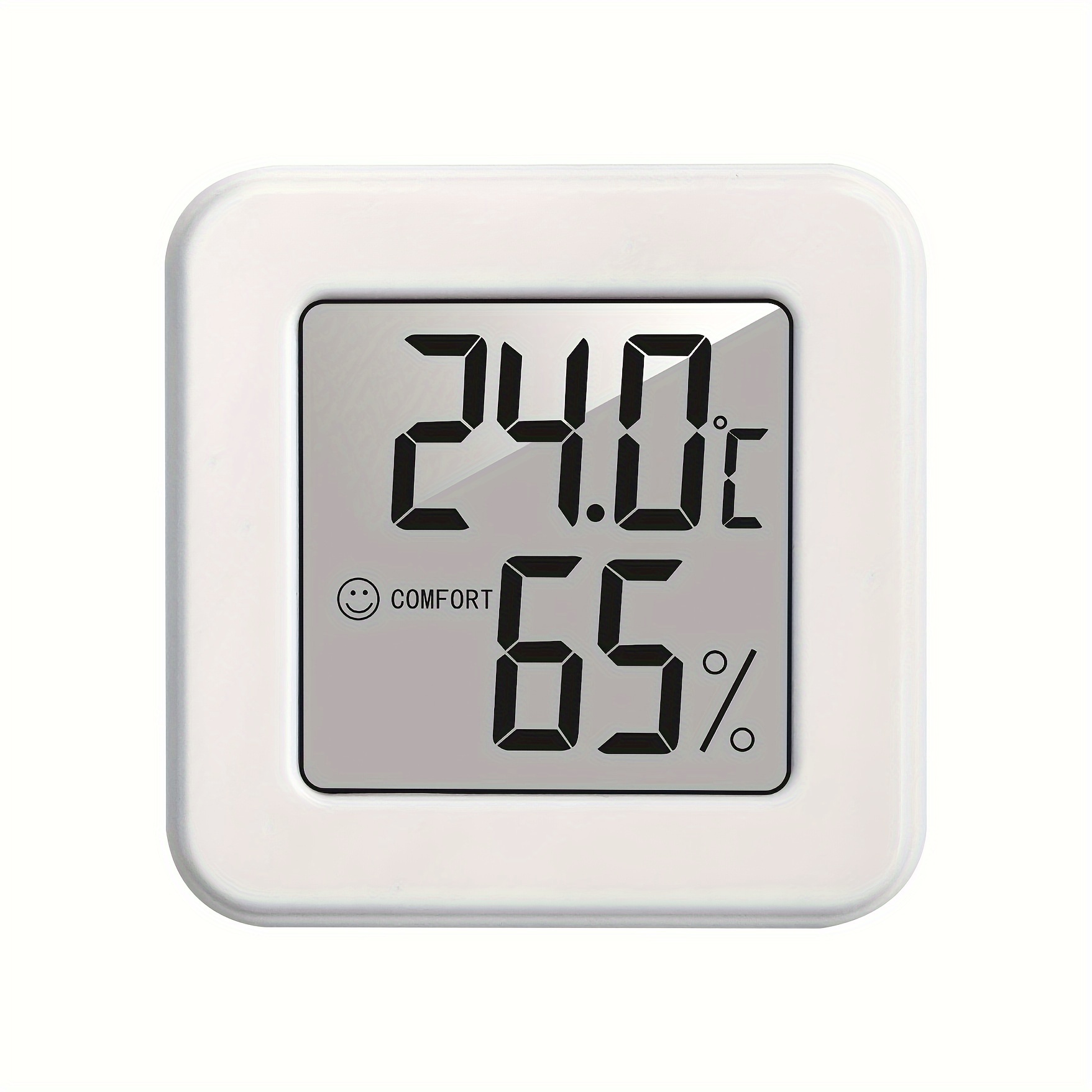 Mini Lcd Temperatura Humedad Medidor Reloj Higrómetro Interi