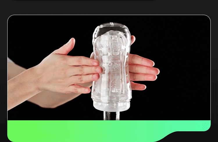 Rainbow Masturbator Cup—1 Transparent Internal Male Masturbation Cup, Ultra-soft Adult Sex Toy, 3D Internal Structure, Realistic Vaginal Design for an Ultimate Masturbation Experience