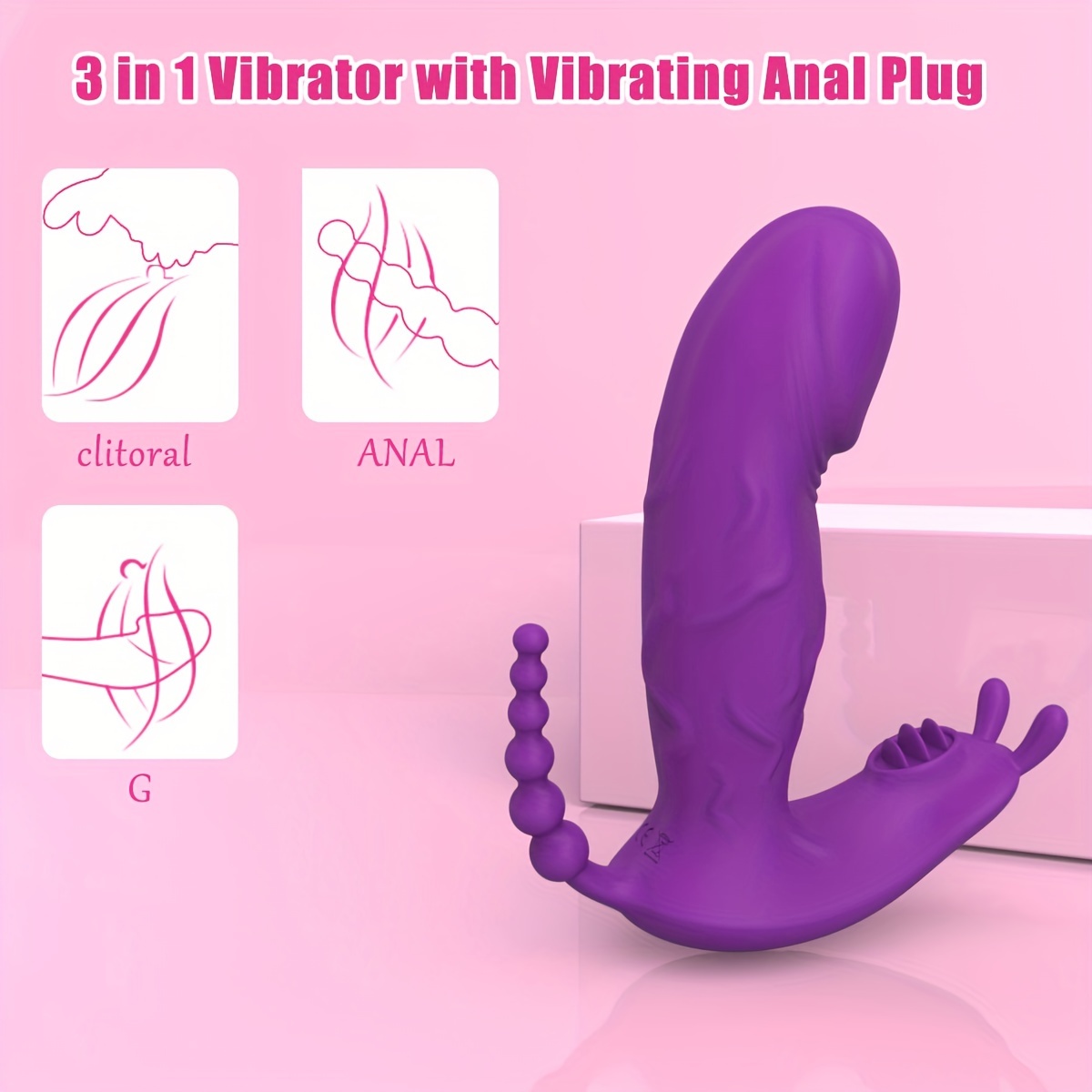1pc wearable remote control vagina stimulator with g spot       9 quick vibration and     quiet underwear vibration usb charging lithium battery app control 3 7mah capacity Product details 4