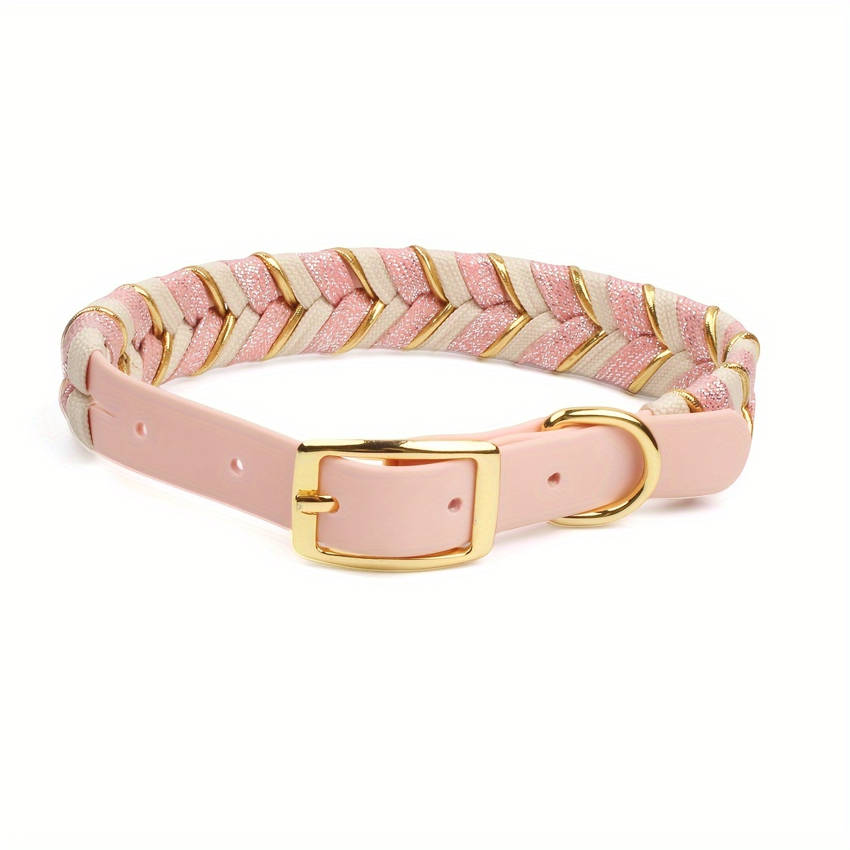 Handcrafted PVC Dog Collar with Metal Buckle, Adjustable
