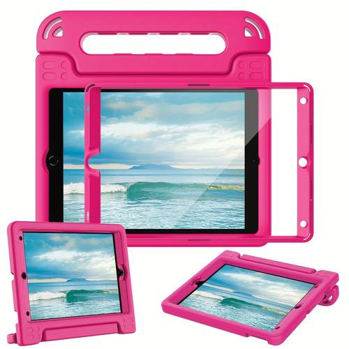 shockproof cover case for ipad 9th 8th 7th 2 inch 2021 2020 2019 lightweight shockproof convertible handle stand case for ipad blue