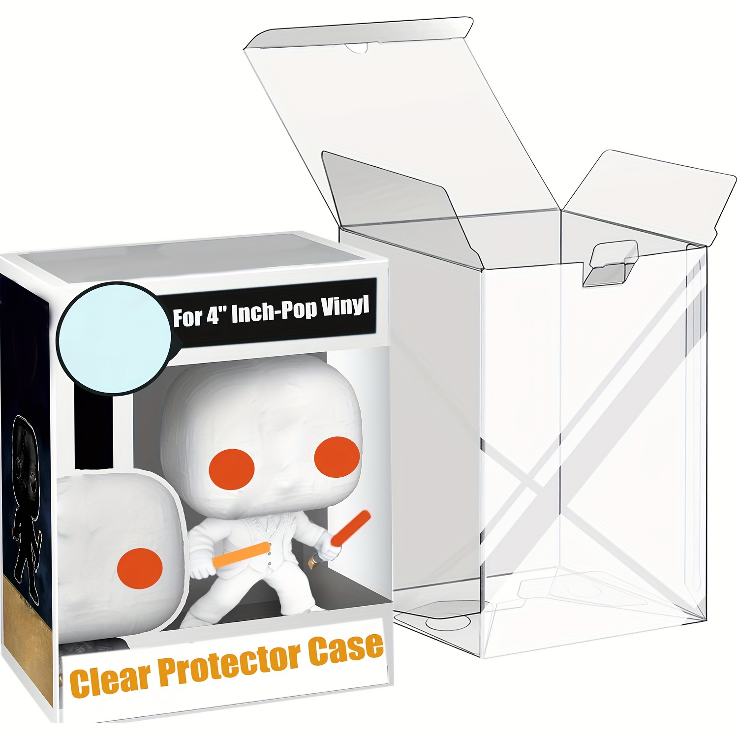 

Case For 4" Pop Figures - Suitable For 4/10.16cm Figures - Quality Pet Material - Bottom Design - Waterproof - Bright Surface - - Enough Thickness