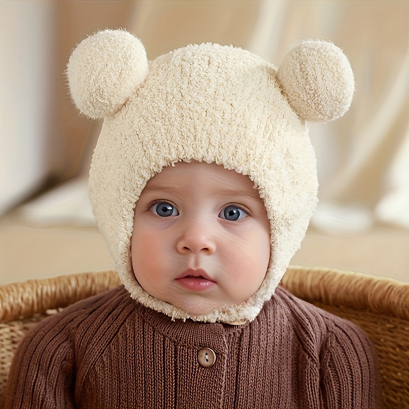 

Bear Hat For Toddlers - Knitted Polyester Hat Ear , , And And - For Boys And , 3-18 Months -