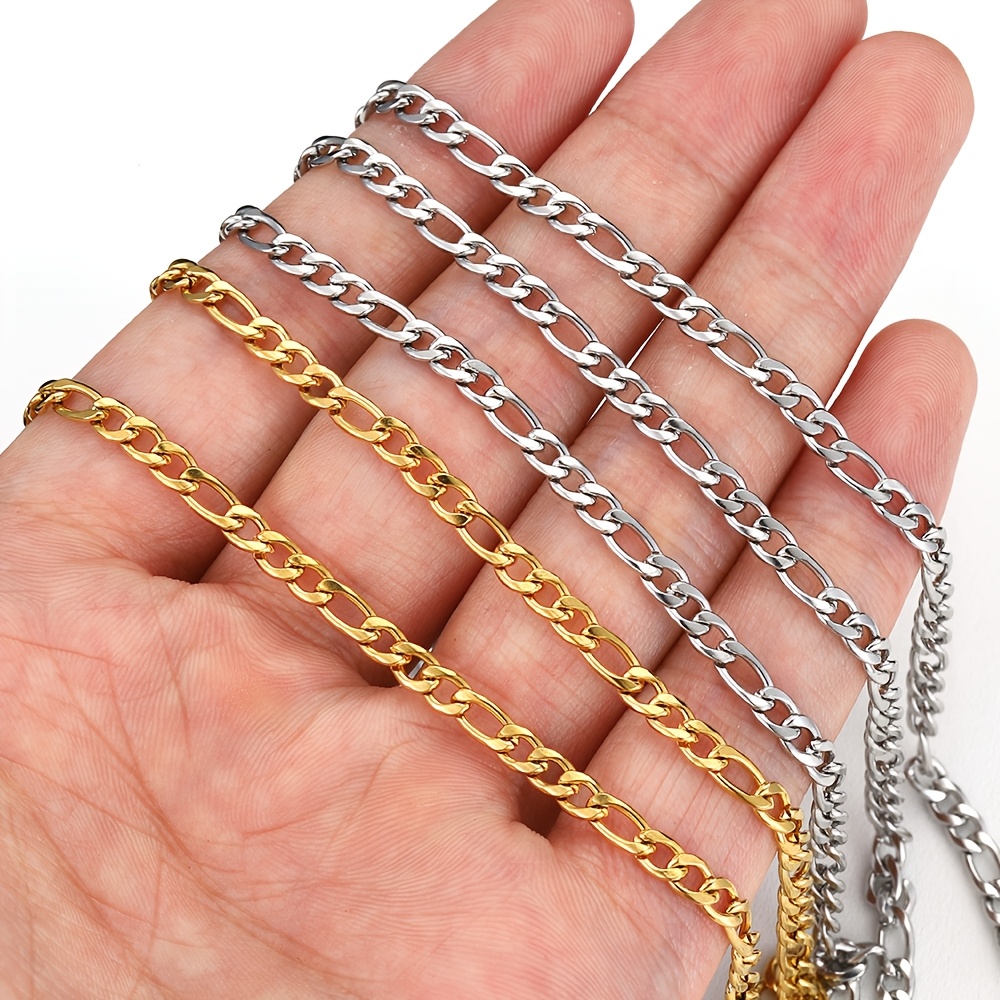Fashion Design Stainless Steel 3:1 Milled Chain for DIY Projects