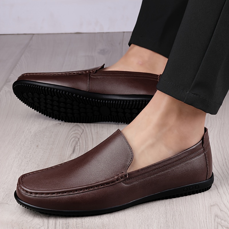 Mocasines Hombre Sin Aplique Mocasines De Cuero Para Hombre Hechos