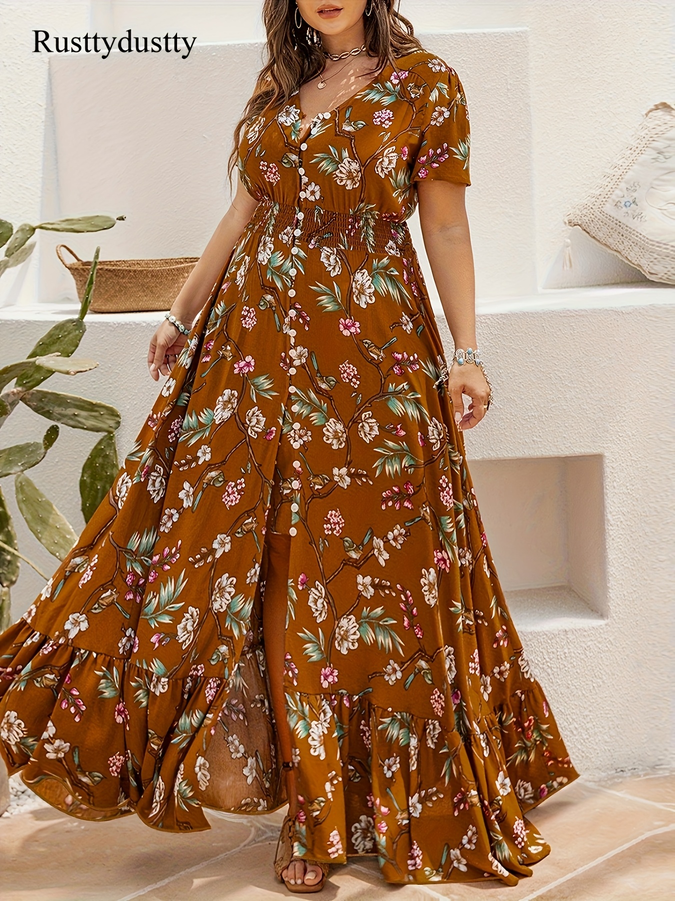 stretch dresses sold on Temu United States