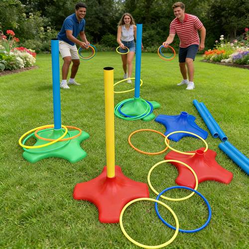 1 set random toss game indoor outdoor yard game for adults and families