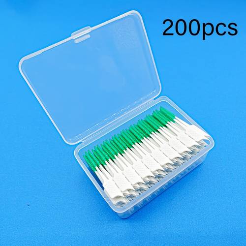200 pack soft interdental brushes dental brushes for orthodontic braces and retainers orthodontic toothpick brushes