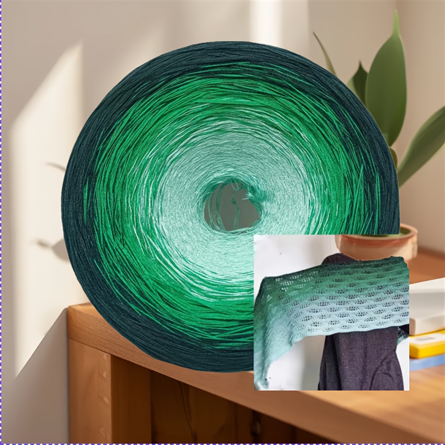 E-shop Luxus-Mode-Viskosegarn, 100 % selbststreifend, farbverlaufend, handgemischtes Chunky-Garn zum Selberstricken von Schals Kleidern, weiches