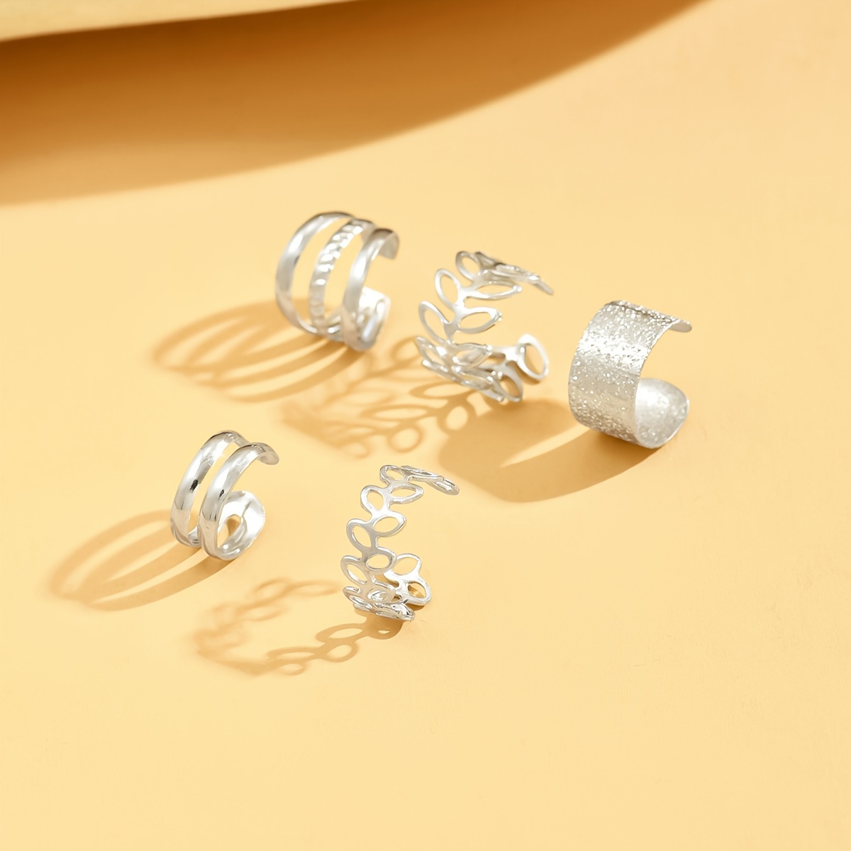5 European & American Ear Cuffs Set