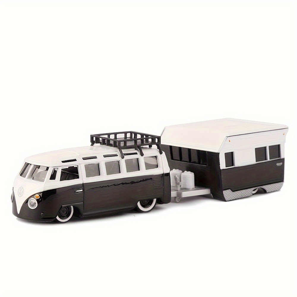 Simulation Alloy Van "" Trailer Car Model, Toy Car Ornament, Rebound Car Model, Openable Boy Toy, Birthday Gift