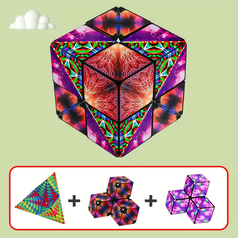 3d geometry magic cube puzzle squares toy gift infinite variety puzzle squares unpack puzzle details 4