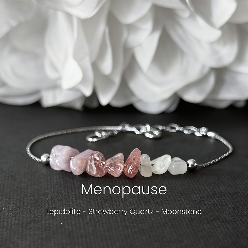   bracelet hormone balancing crystal       quartz and  