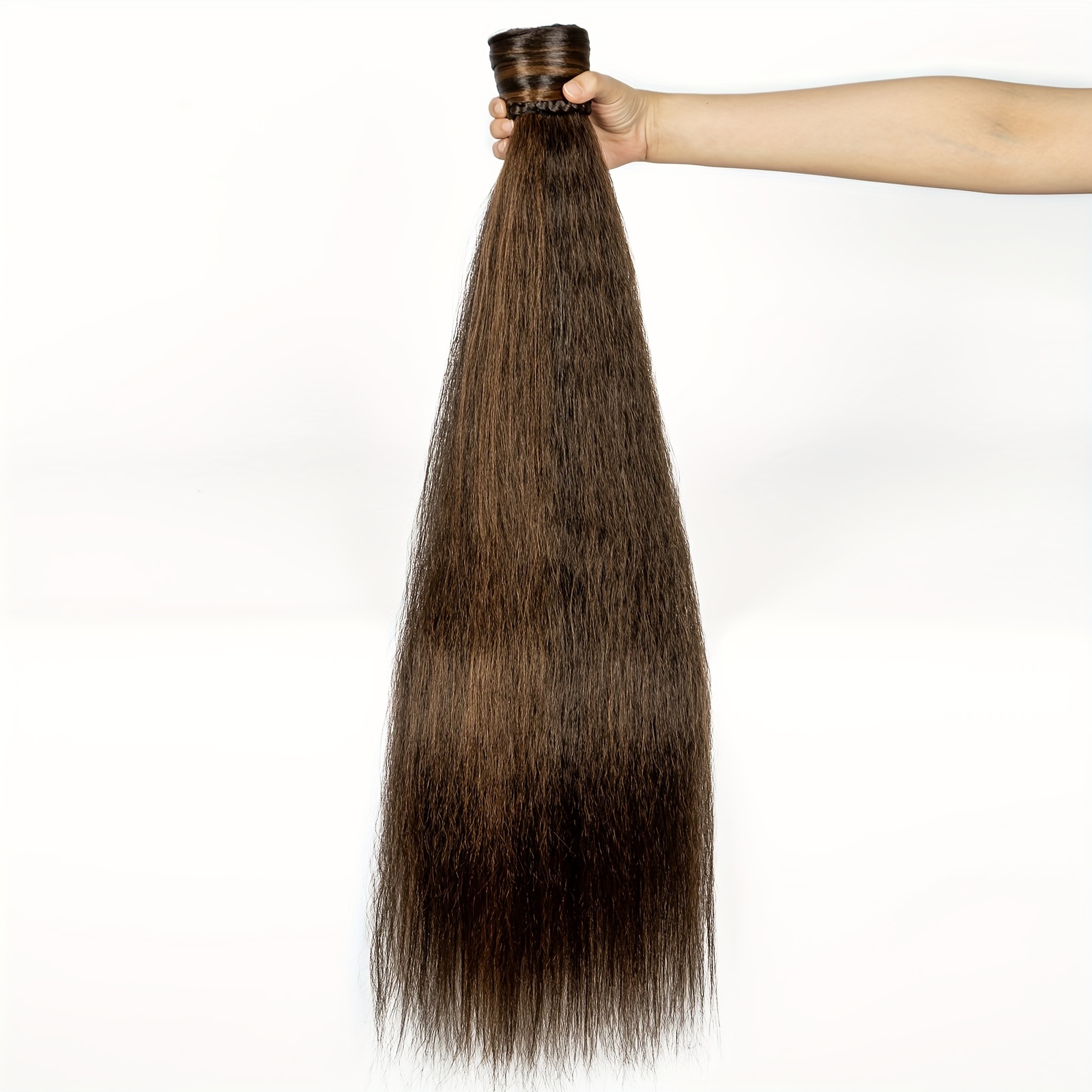 elegant brown ponytail extension straight synthetic hairpiece for all hair types   halloween casual attire for halloween autumn details 2