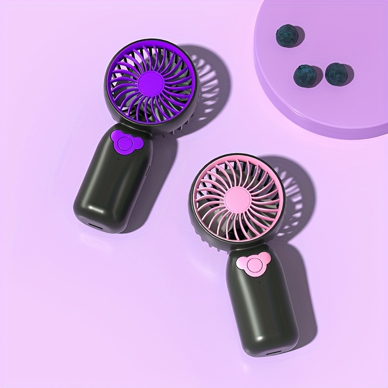 1 Mini Fan with Three Wind Speeds and Lanyard, Available in Various Colors, Party Gift