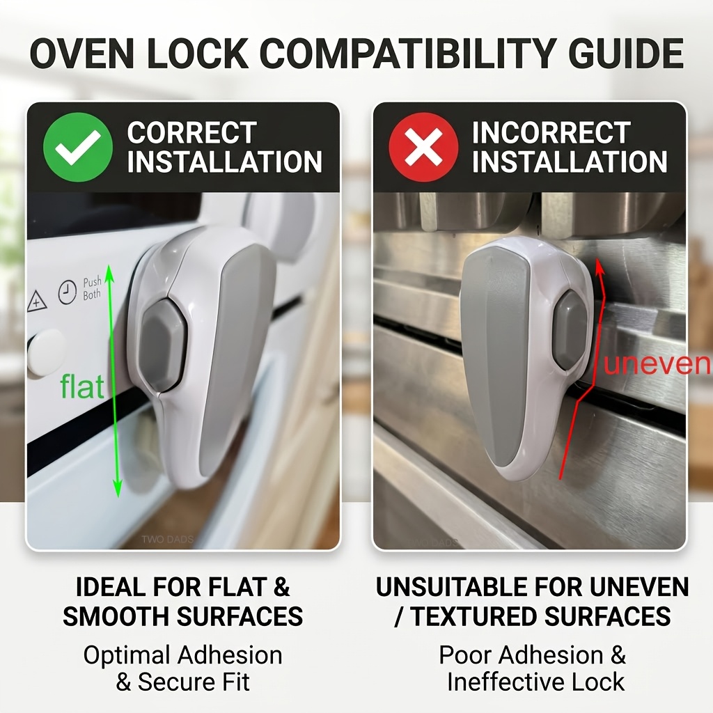 3pcs Child Proof Oven Lock Adhesive Safety Latch