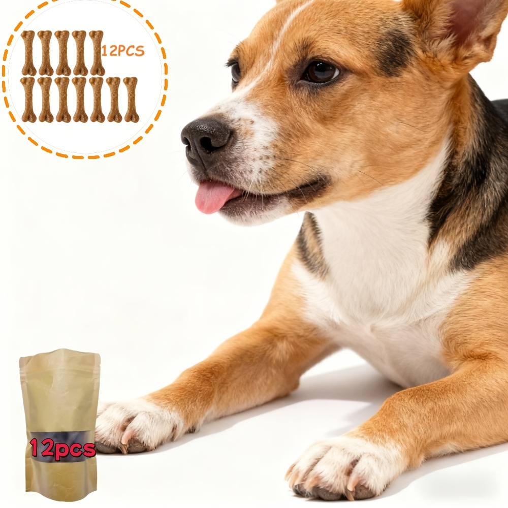 TEMU A Set Of 12 Dog Chew Toys Made Of Safe And Non-toxic Rubber, Cleaning And Healthy Chewing. Suitable For Indoor And Outdoor Use, Perfect For Small To Medium-sized Dogs