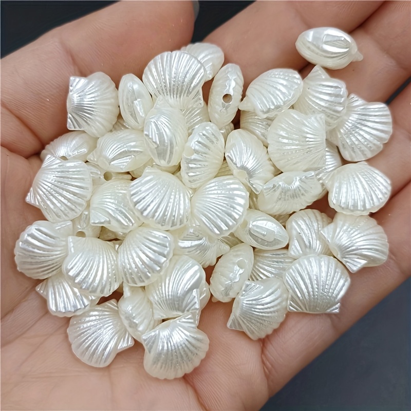 TEMU 60 piezas de cuentas sueltas acrílicas de , concha, estrella y para hacer joyería DIY