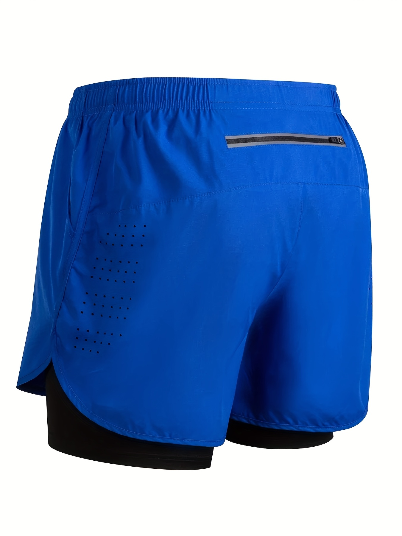 2025 New Men'S Running Shorts, Quick-Dry Black Double-Layer Shorts for Fitness And Training, 4-Inch Athletic Shorts