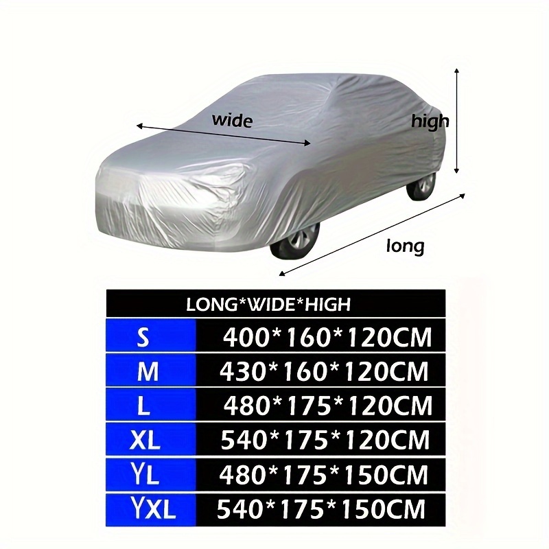 TEMU Parasol para coche, protección UV, a prueba de viento, polvo e impermeable, protección solar para todo el coche, para coche, protección solar para coche, para coche, protección solar para coche.