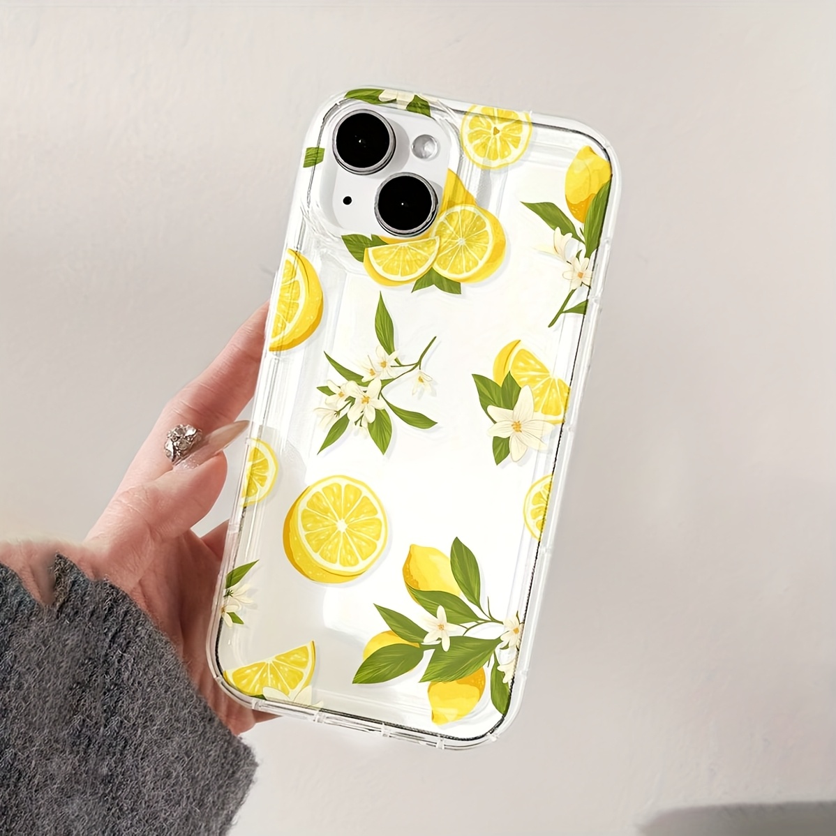 TEMU Phone Case - A Phone Case Featuring A Sunny Lemon , Offering A Comfortable Grip And Effective Protection Against Drops And . Compatible With