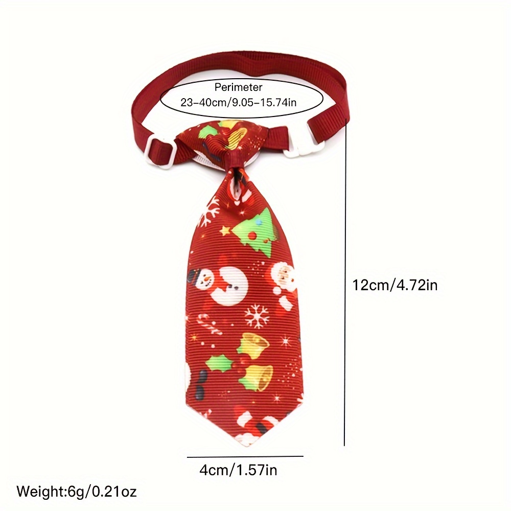 festive christmas pet bow tie adorable holiday accessory for dogs cats featuring snowman santa claus tree details 1