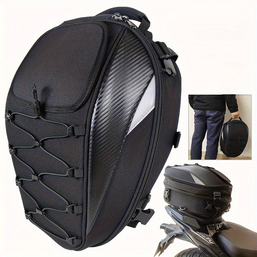 

Motorcycle Pillion Bag, Large Capacity Rider Backpack, Can Store Full-face Helmet