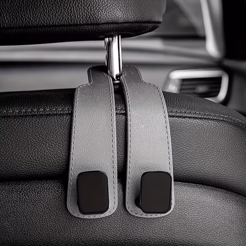 hooks for hanging bags on car headrests designed to organize and hold items on the back of seats Product details 3