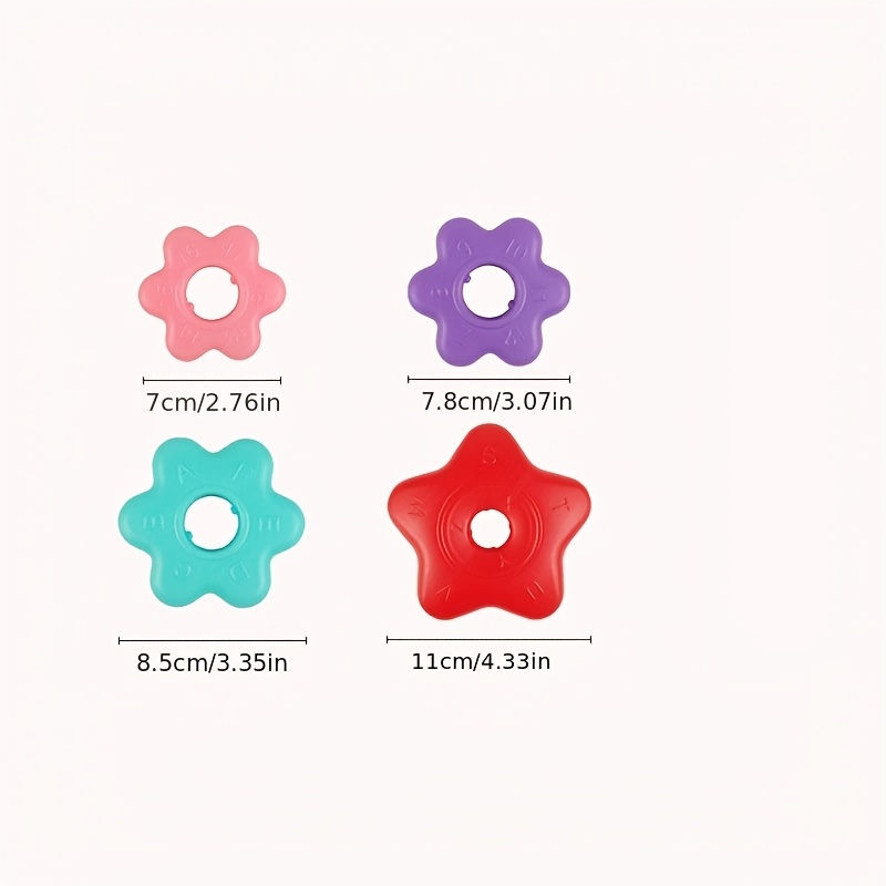 Mini Rainbow Spinning Stacked Rings Toy for Cognitive Development