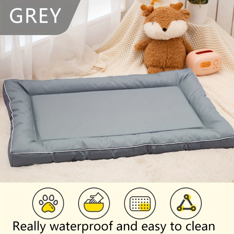 E-shop Extra großes quadratisches Hundebett, bedruckte rutschfeste Haustiermatte, , ganzjährig nutzbar, Polyesterfüllung, geeignet für kleine bis große