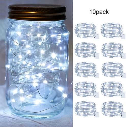 10 packs 3 colors from of fairy tale lights battery operated string lights 20 led lights firefly starlight bedroom suitable for weddings room decor home decor parties festivals christmas flashing