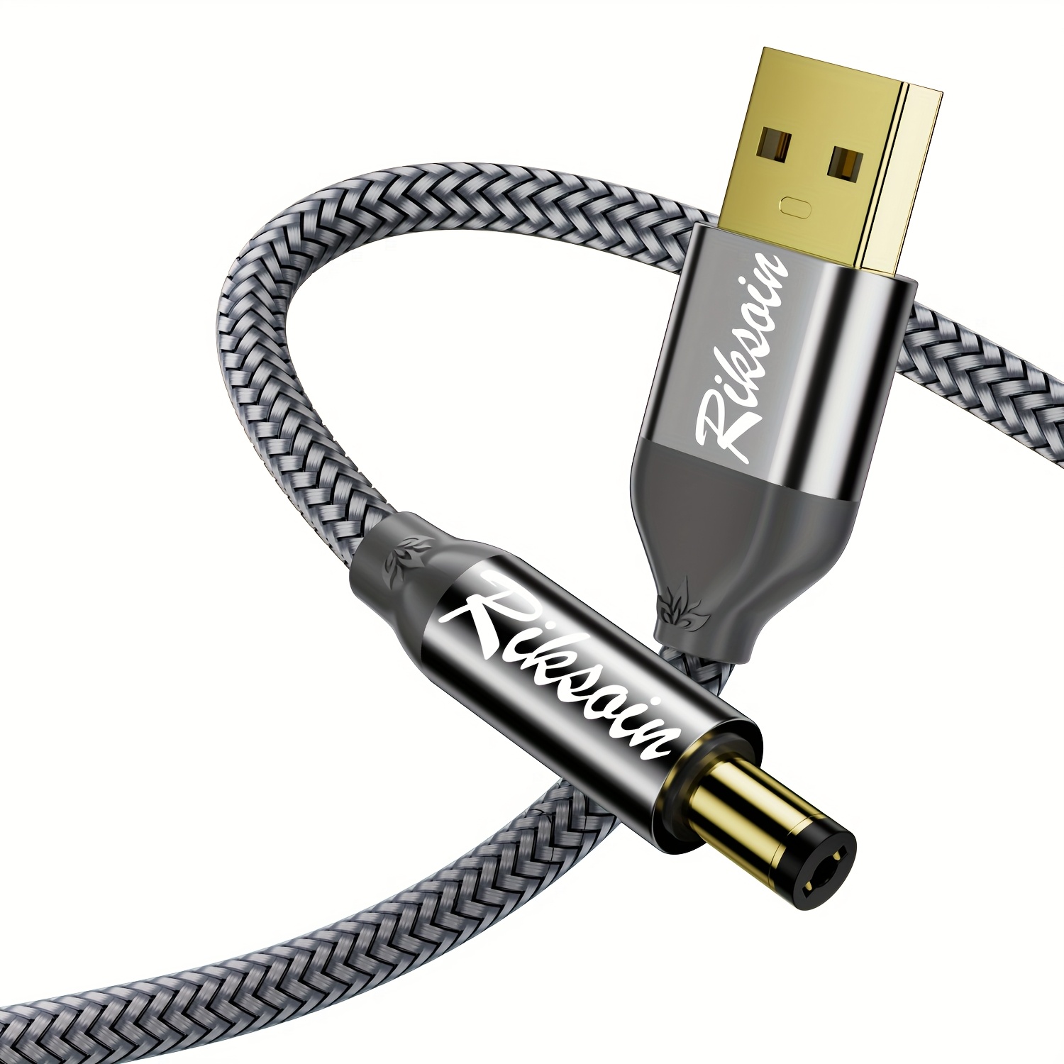 Usb To 5v Power Cord, Universal 5.5x2.1mm Plug Jack Charging Cable For Led Lights, Lamp, Usb-, Mini Fan, Camera, Router