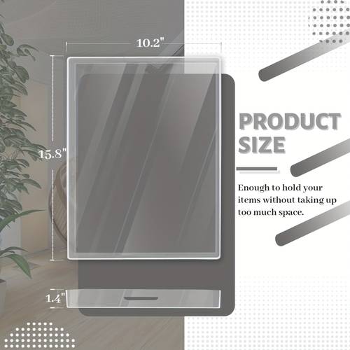 clear serving tray with handles high quality washable plastic decorative tray for coffee table ottoman bathroom vanity 15 7x10 2x1 57 inch indoor camping dining use trays for home decor indoor utility tray simple rectangular tray handles